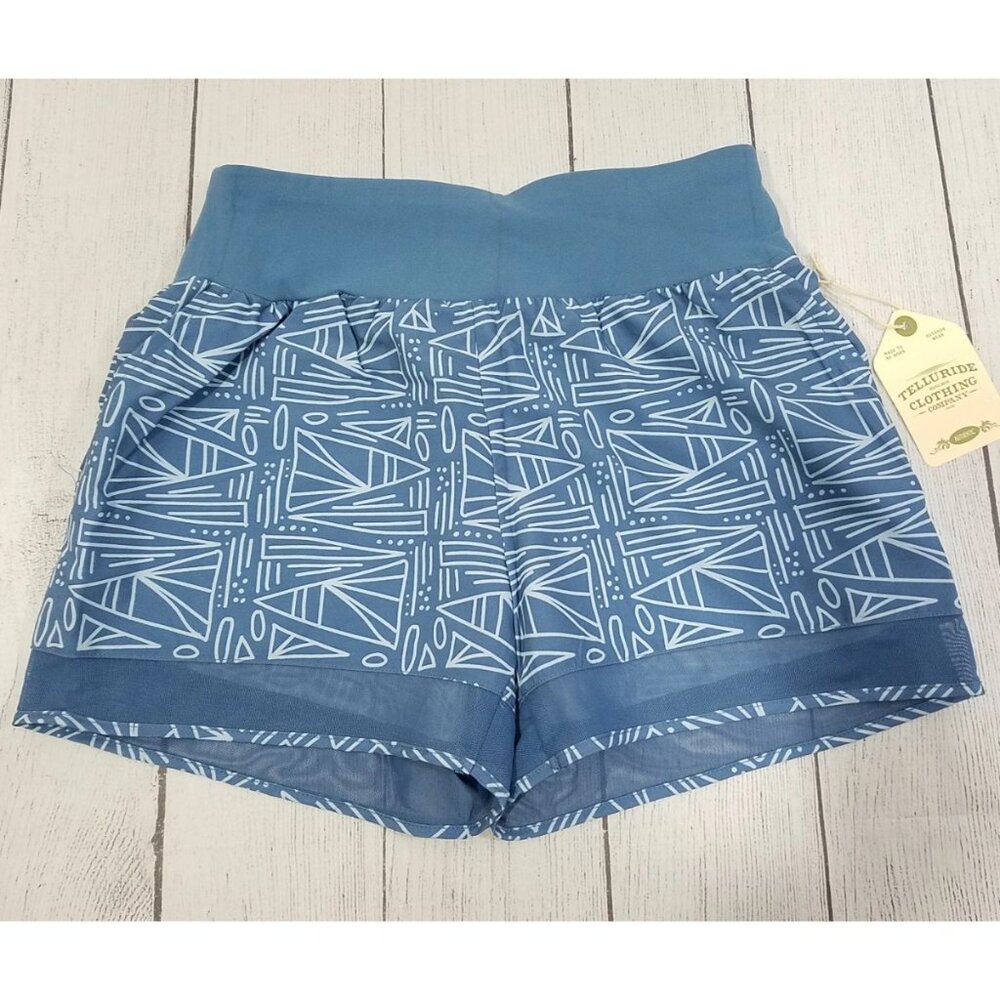 Telluride Mesh Hem Athletic Shorts Womens Size Small